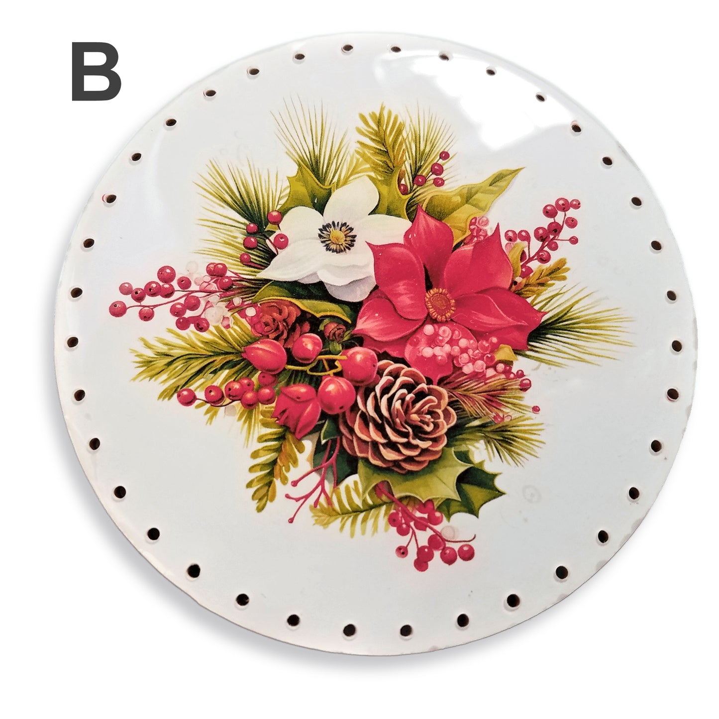 4" Christmas Basket Centers