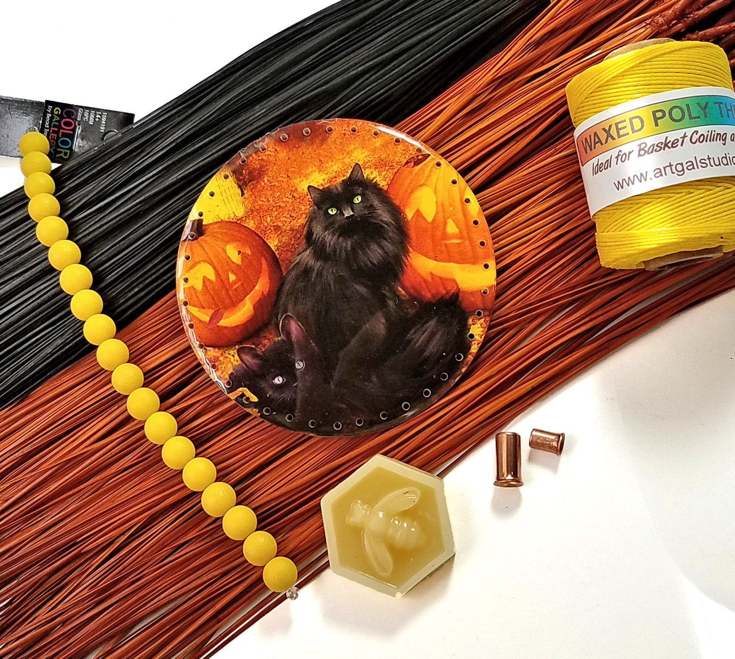 Halloween Basket Kit - Black Cats n' Pumpkins