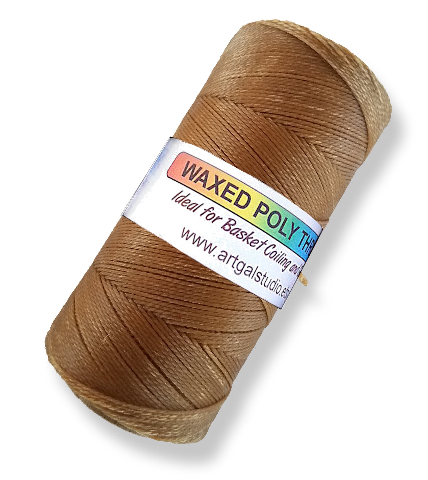 Waxed Poly Thread 4 oz Spool - Choose Color, Ideal for Pine Needle Baskets, Gourd Art, Leather work, Jewelry Beading & Sewing Crafts