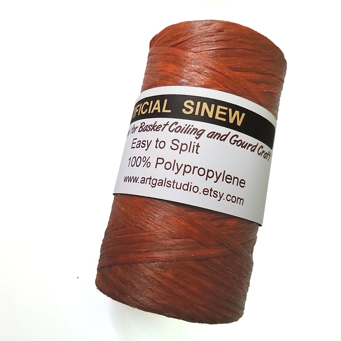 Imitation / Artificial SINEW 4 oz Spool, for Pine Needle Basketry, Leather Craft, Gourd Art, Dreamcatchers