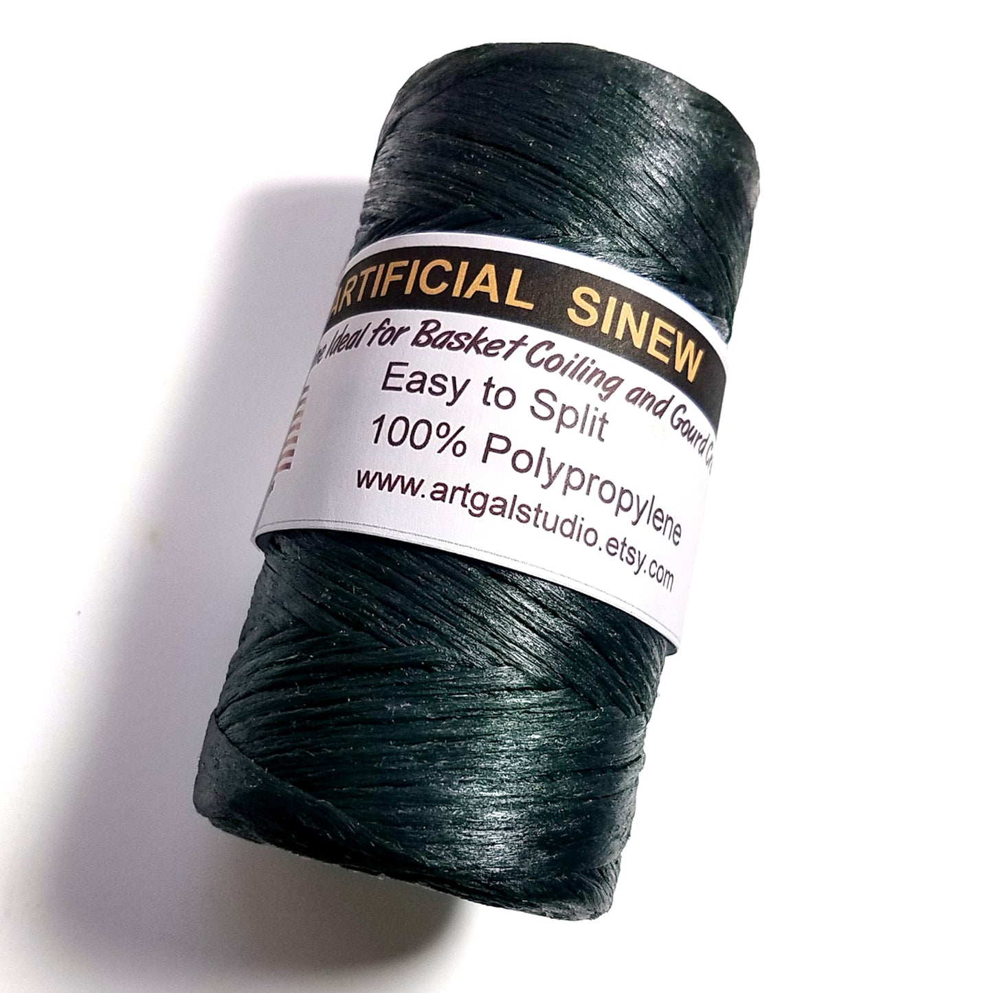 Imitation / Artificial SINEW 4 oz Spool, for Pine Needle Basketry, Leather Craft, Gourd Art, Dreamcatchers