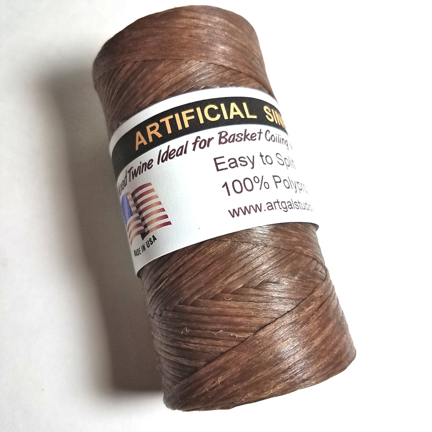 Imitation / Artificial SINEW 4 oz Spool, for Pine Needle Basketry, Leather Craft, Gourd Art, Dreamcatchers