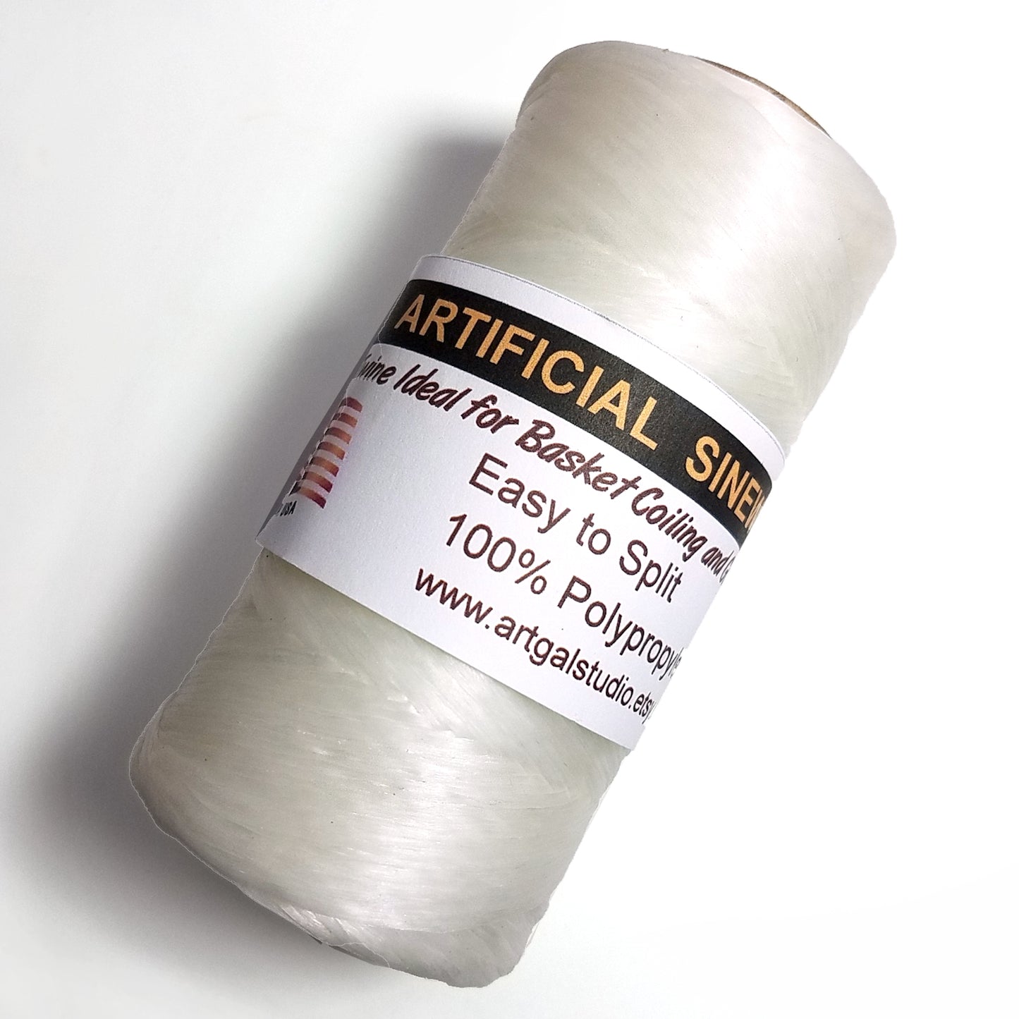 Imitation / Artificial SINEW 4 oz Spool, for Pine Needle Basketry, Leather Craft, Gourd Art, Dreamcatchers