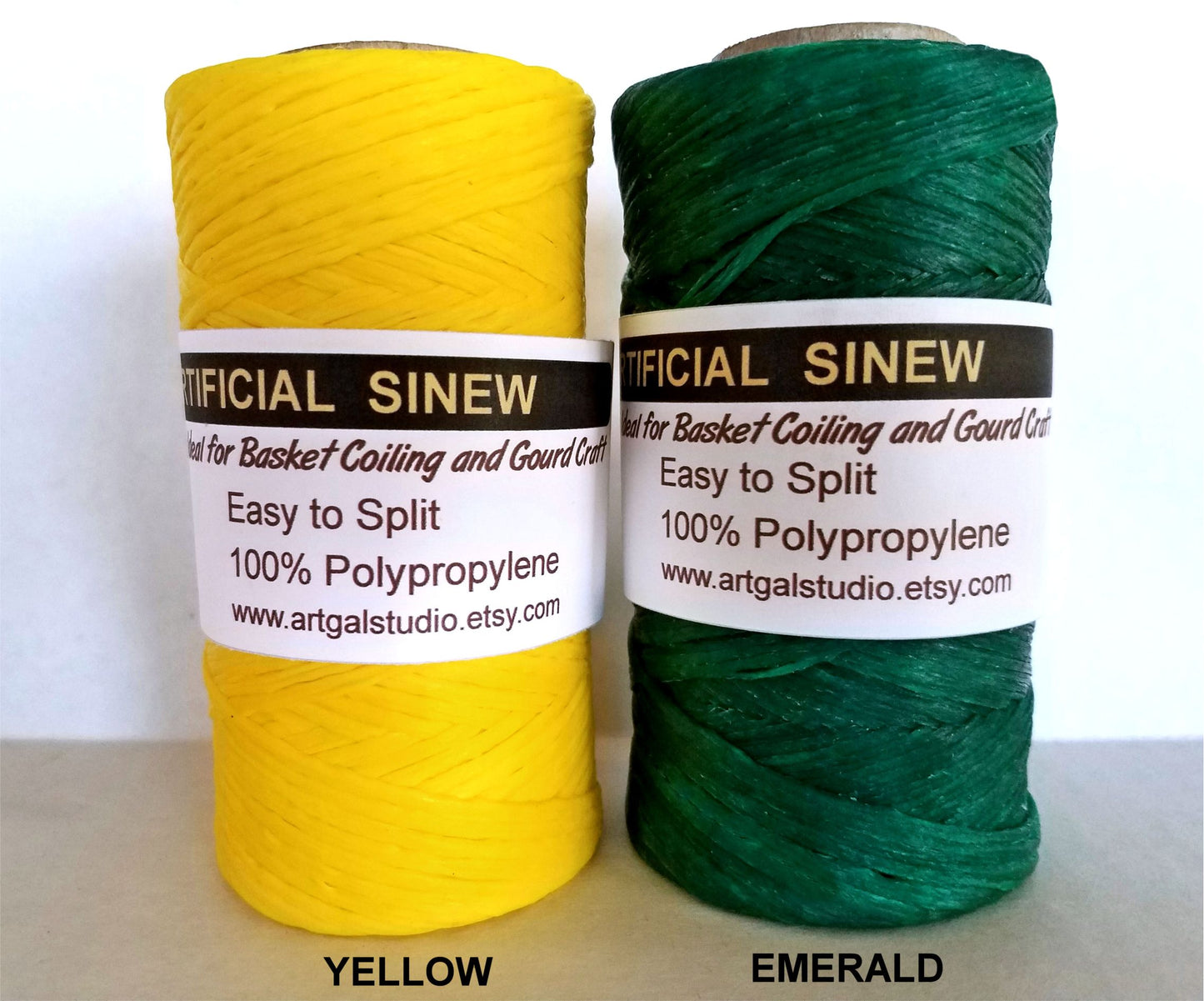 Imitation / Artificial SINEW 4 oz Spool, for Pine Needle Basketry, Leather Craft, Gourd Art, Dreamcatchers