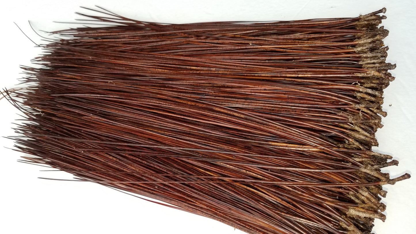 Glycerine treated Pine Needles for basket making