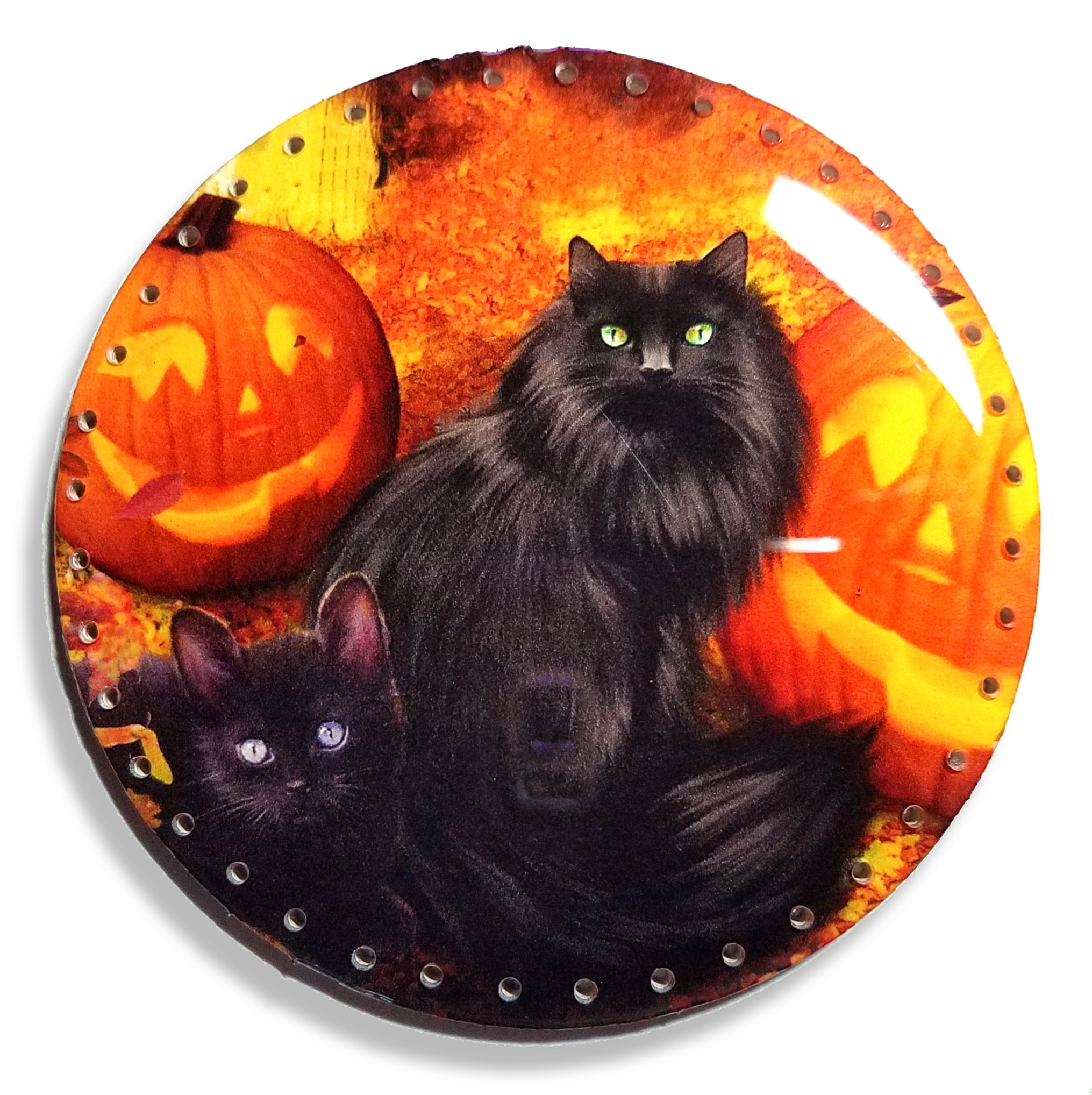 Halloween Pine Needle Basket Kit - Black Cats n' Pumpkins