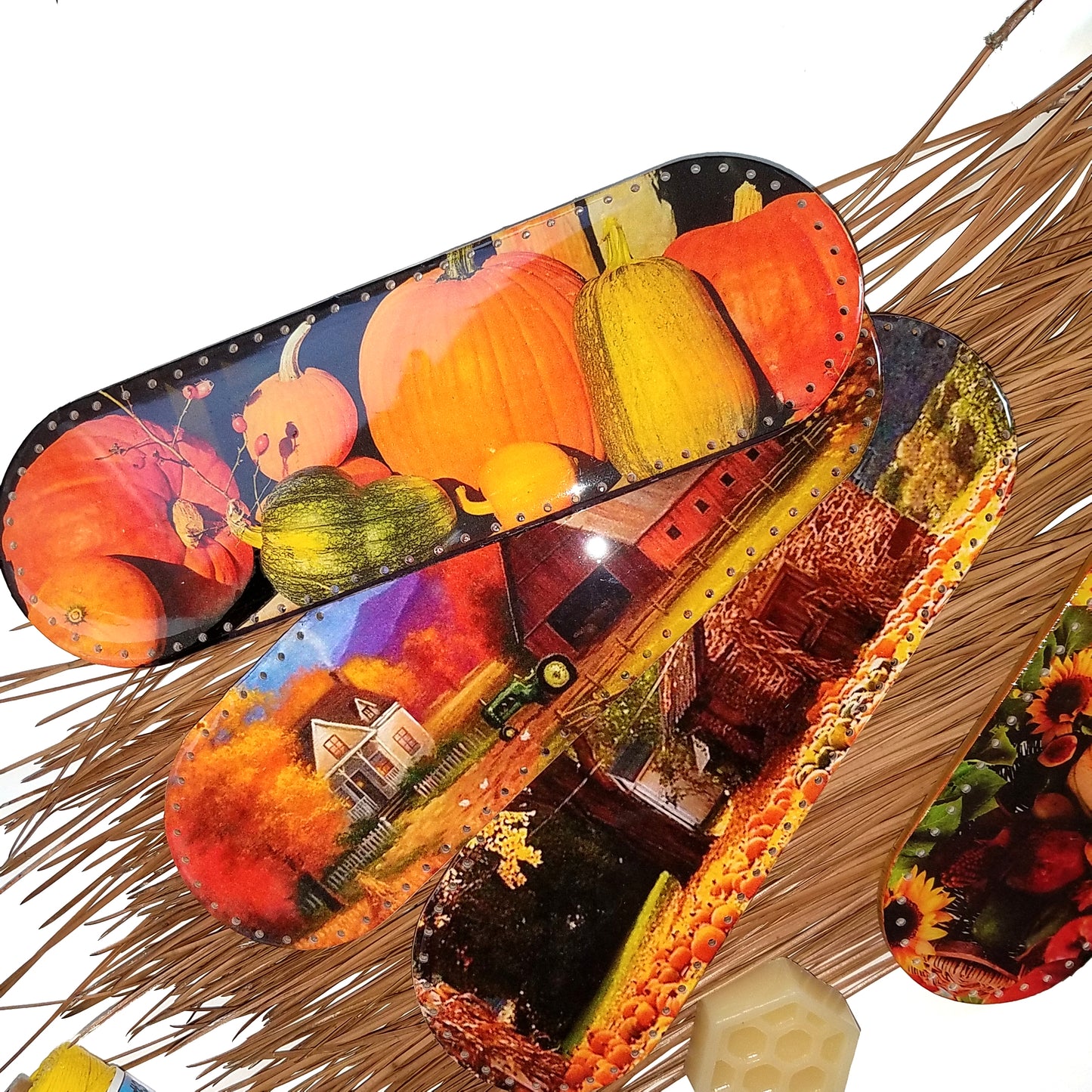 Thanksgiving Harvest Themed Pine Needle Cracker Basket Kits