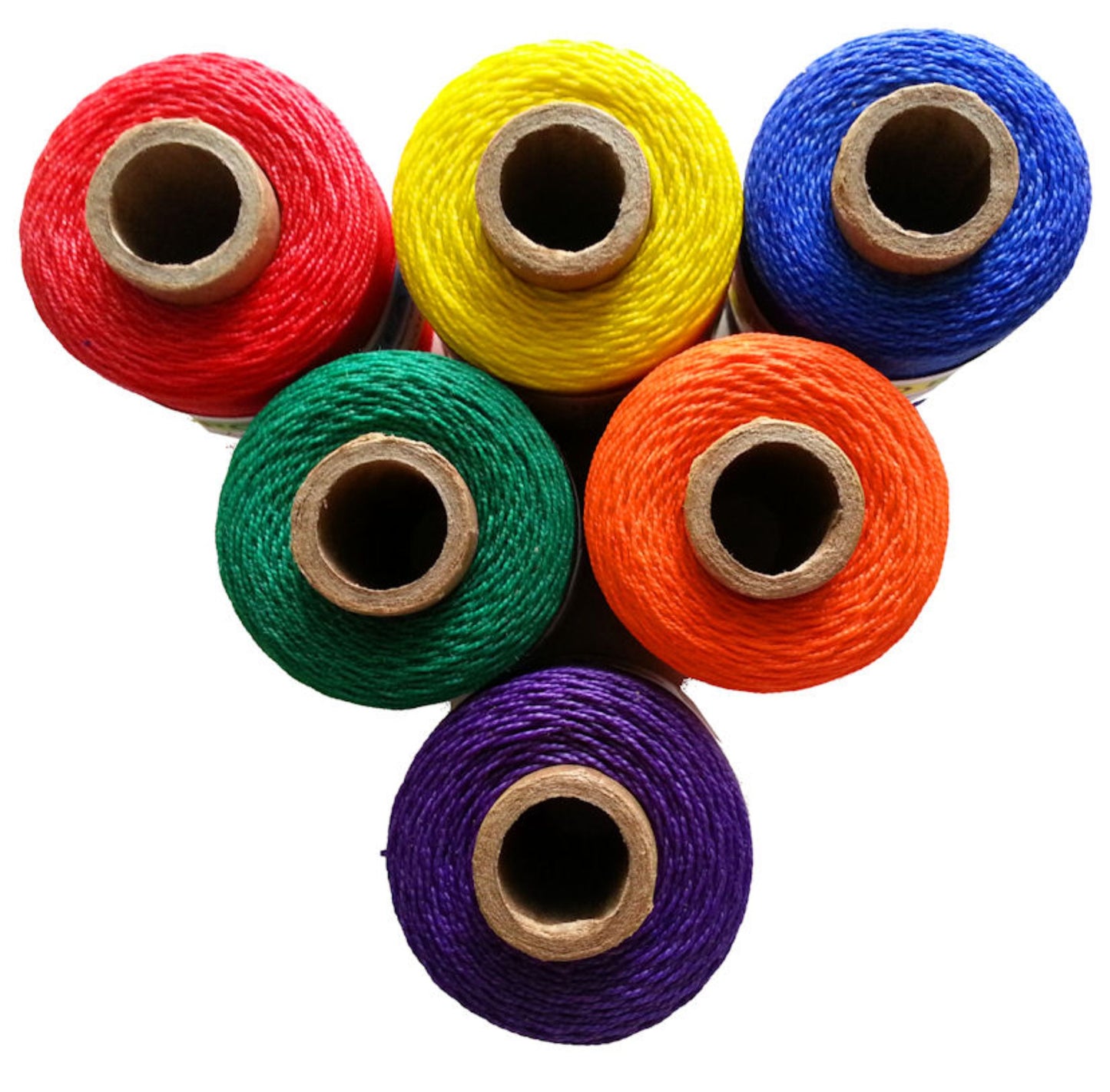 Waxed Poly Thread - The BRIGHTS - Choose Color, 2 oz Spool, Ideal for Pine Needle Basket Weaving, Gourd Art, Leather Craft, Jewelry, Beading