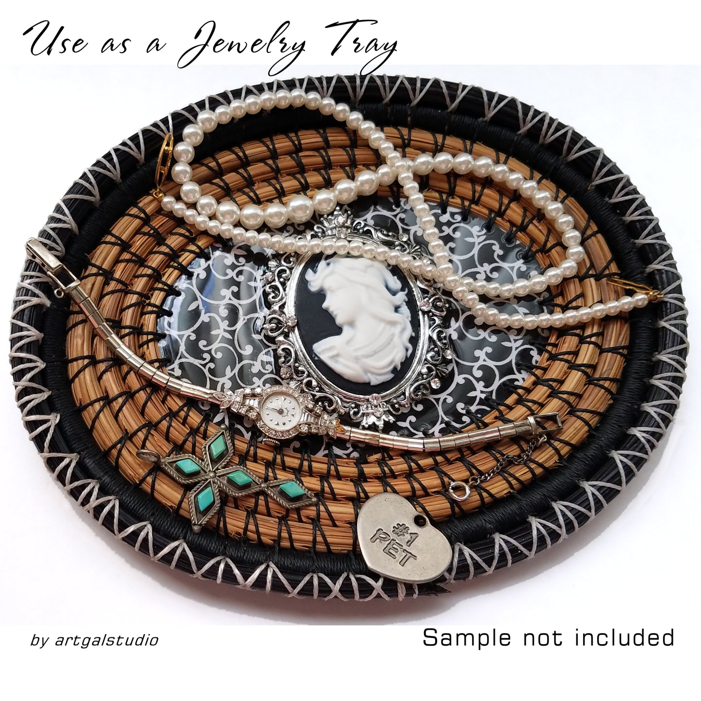 Pine Needle Basket Kit - Cameo Jewelry Tray